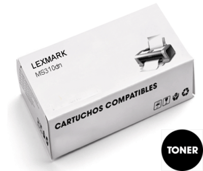 Cartuchos de TONER COMPATIBLE para Lexmark MS310d Negro 502H(50F2H00)