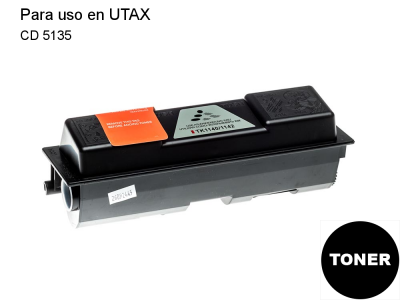 Cartuchos de TONER COMPATIBLE para Utax CD 5235 Negro TK-1140, 1T02ML0NL0, ISO/19752